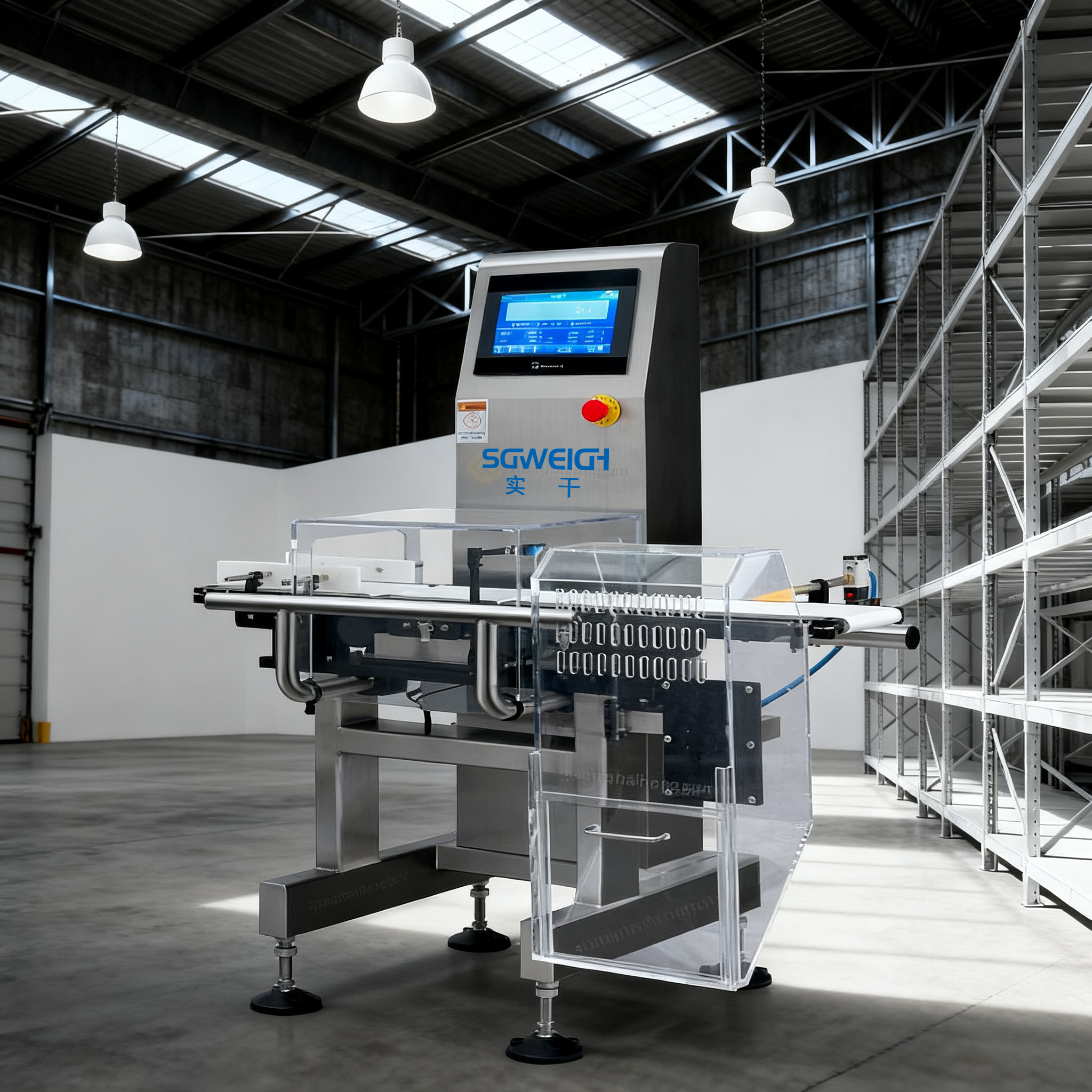 SG-400袋裝水晶貓砂8.5kg高速選別秤在線檢重儀